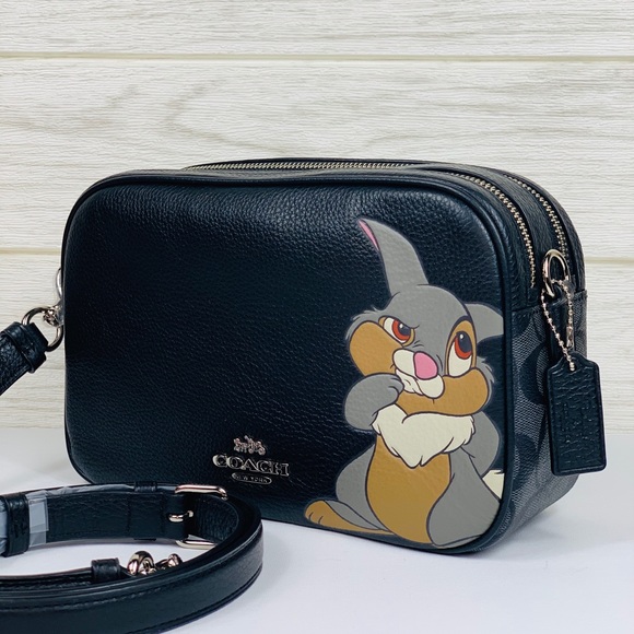 disney x coach camera bag with thumper